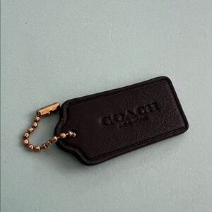 Coach Black Hang Tag